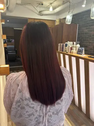 セミロング yuzuki Agu臼井のヘアスタイル