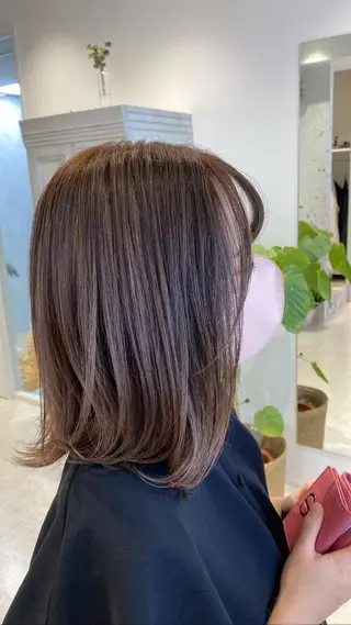 ミディアム カラー soil ミヤタケのヘアスタイル