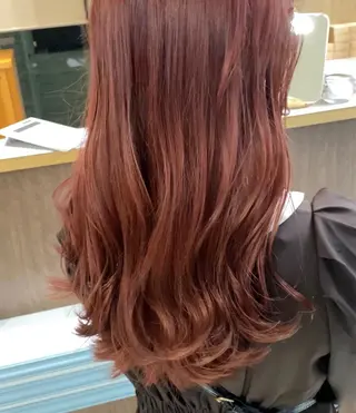 セミロング カラー 横尾 歩のヘアスタイル