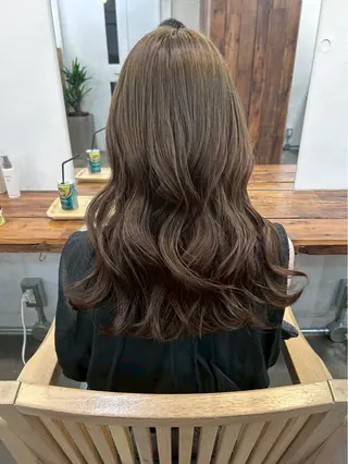 ロング 🫧透明感カラー/ 髪質改善/縮毛/🫧のヘアスタイル