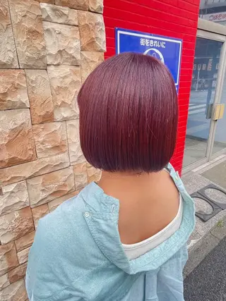 ショート カラー ブリーチ/ヘアセット 【𝙍𝙞𝙣𝙤】のヘアスタイル