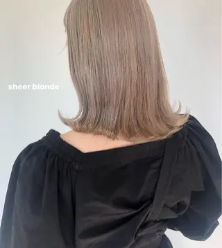 ミディアム カラー ヘアアレンジ ♡ 柔らかヘア 貝塚優花 ♡のヘアスタイル