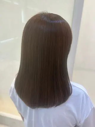 セミロング パーマ 縮毛矯正/髪質改善/ 艶髪ササキナツミのヘアスタイル