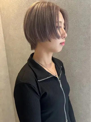 ショート 透明感カラー/ボブ 高野菜瑠のヘアスタイル