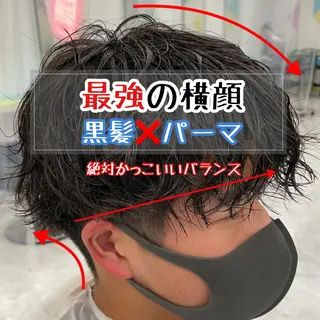 ミディアム カラー パーマ ヘアアレンジ メンズ キッズ メンズ特化美容師 aiの眉毛・アイブロウイメージ