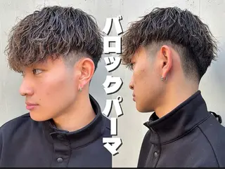 ショート パーマ メンズ 亀井隆汰/メンズ専門 パーマ/フェード可のヘアスタイル