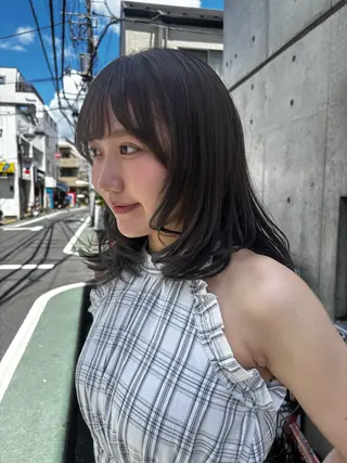ミディアム 🎀抜け感ナチュラル 🎵asuna🪽のヘアスタイル