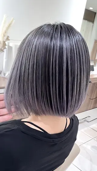 カラー セミロング 渡邊楓果／髪質改善 ブリーチ/カラーのヘアスタイル