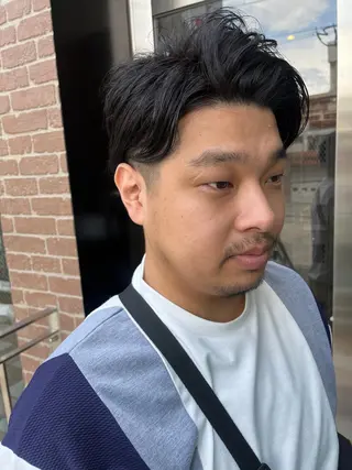 ショート カラー パーマ ヘアアレンジ メンズ キッズ 久木原 ゆりのヘアスタイル