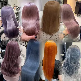 ロング カラー 🦋REISA🦋 エクステ×ハイトーンのヘアスタイル