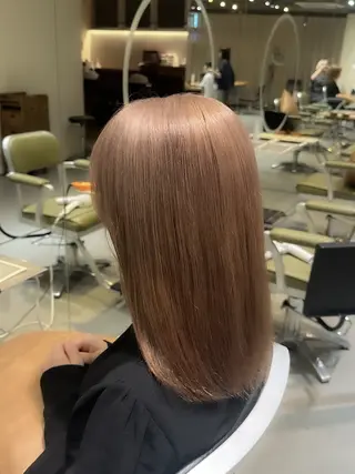 セミロング カラー こがねざわみさき 🦭透明感カラーのヘアスタイル