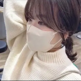 ロング カラー ヘアアレンジ 似合わせ＋韓国カット ニシヤマ　マイのヘアスタイル