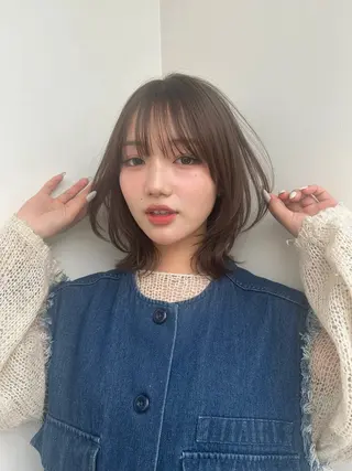 セミロング カラー ナチュラル🕰️流山 /Ruko🌱のヘアスタイル