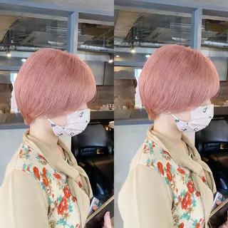 ショート カラー yoriダブルカラー 代表すがわらのヘアスタイル