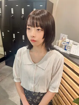 ショート ウルフカット レイヤーカット上柿のヘアスタイル