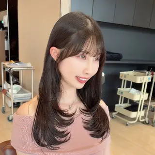ロング Nanako。/韓国 ハッシュカットのヘアスタイル