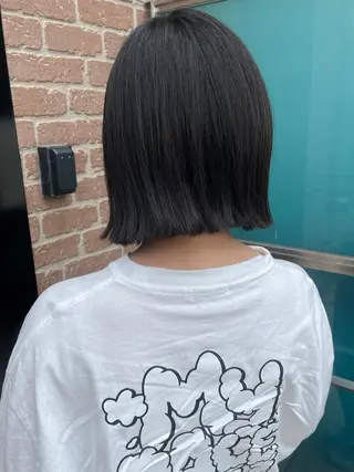 ミディアム カラー パーマ ヘアアレンジ メンズ キッズ ネイル マツエク・マツパ アイブロウ 久木原 ゆりのヘアスタイル