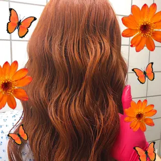 ロング カラー パーマ ヘアアレンジ メンズ キッズ ネイル マツエク・マツパ KANAMI 🌏のヘアスタイル
