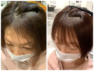 セミロング カット講師 久保匠のヘアスタイル
