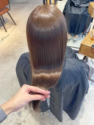 セミロング カラー ヘアアレンジ TOKI /透明感/原宿のヘアスタイル