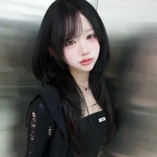 セミロング 上村 光希のヘアスタイル