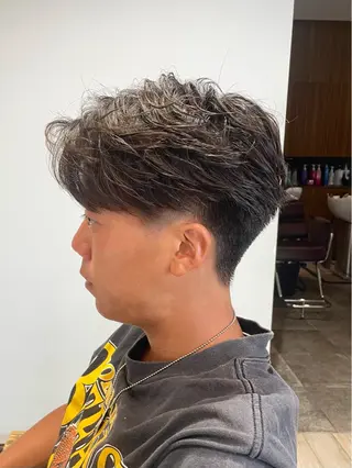 ショート パーマ メンズ パーマ/フェード🔥 佐々木波人のヘアスタイル