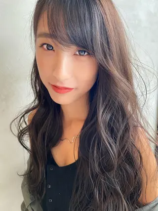 ロング カラー ヘアアレンジ ネイル マツエク・マツパ 夜23時まで予約🉑 reverieあきらのヘアスタイル