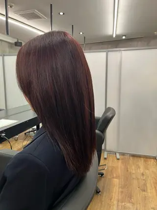 セミロング カラー 永井 脩弥のヘアスタイル