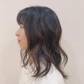 セミロング カラー パーマ リリー /Men's/パーマのヘアスタイル