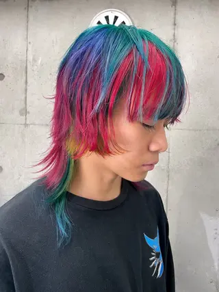 ミディアム ハイトーン/ブリーチ /ウルフ⛓️MAKIのヘアスタイル