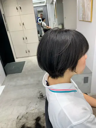 ショート 似合わせレイヤー ‪ෆ‪.*艶髪補修のヘアスタイル