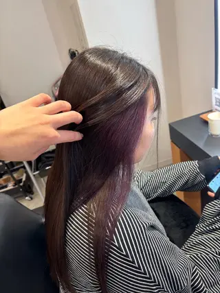 セミロング KAREN（ému） 伏見/カットモデルのヘアスタイル