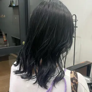 ミディアム カラー recipe 黒木 彩那のヘアスタイル