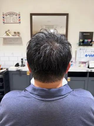 ショート メンズ メンズパーマ 似合わせカットのヘアスタイル