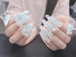 キッズ ネイル りん/韓国ネイル/ 長さ出し専門店のネイルデザイン