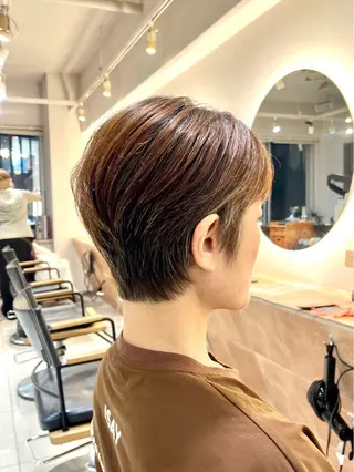 ショート 横浜/ショートカット モデル/佐藤桃香のヘアスタイル