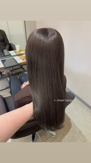 カラー 🎀韓国レイヤー/ 🫧透明感カラーのヘアスタイル