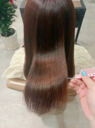 ミディアム カラー 佐伯 美麗のヘアスタイル