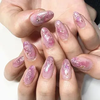 ネイル 渋谷／チップ長さ出し 👑アプレgel-xのネイルデザイン