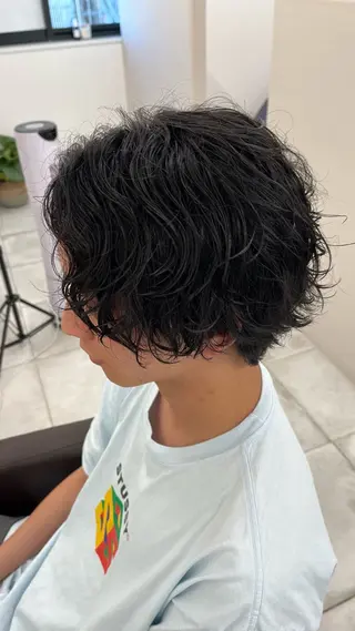 ショート パーマ メンズ 🏆メンズヘア特化 🥇代表りんぺーのヘアスタイル