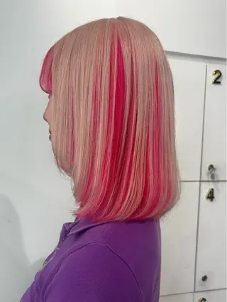 ミディアム ブリーチ透明感カラー 🍀mizuki🍀のヘアスタイル