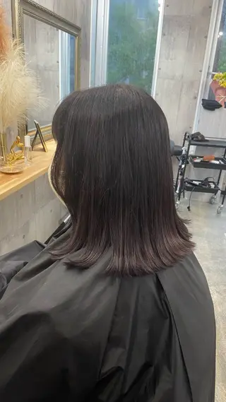 ミディアム カラー Sunny side 大名 RIOのヘアスタイル