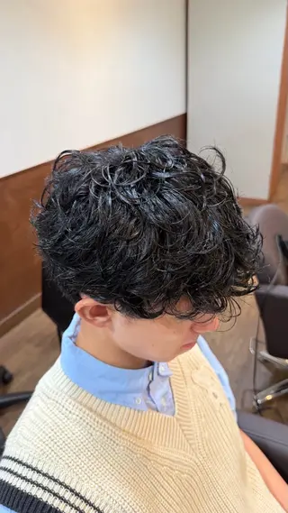 パーマ メンズ 似合わせカット/韓国 ヘア🍀RIKU🍀のヘアスタイル