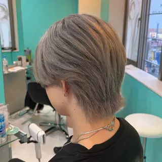 ショート カラー メンズ デザインカラー/ ボブ/Natsukiのヘアスタイル