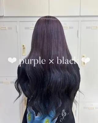 ロング カラー 𝐲𝐮𝐮𝐦𝐢 エクステ/ 艶カラーのヘアスタイル