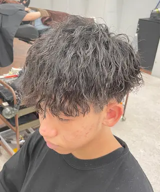 パーマ メンズ 京都河原町 メンズパーマ助川龍哉のヘアスタイル