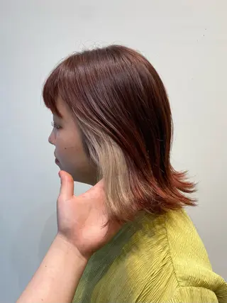ミディアム カラー 美容室 LOAのヘアスタイル