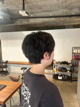 ショート パーマ twig 山田 永嶋芽衣のヘアスタイル