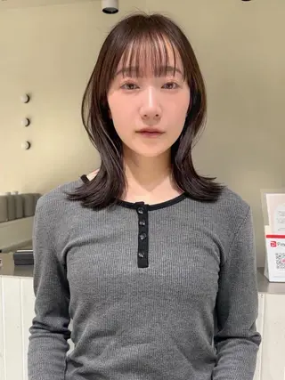 ミディアム 縮毛矯正×ボブ🥣 オイカワ レイのヘアスタイル