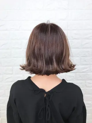 ミディアム カラー 髪質改善縮毛矯正 美容師✂️山崎竜二のヘアスタイル